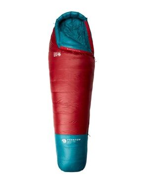 Mountain Hardwear Phantom 30 Degree 850 Down Fill Sleeping Bag Red Teal Rightie
